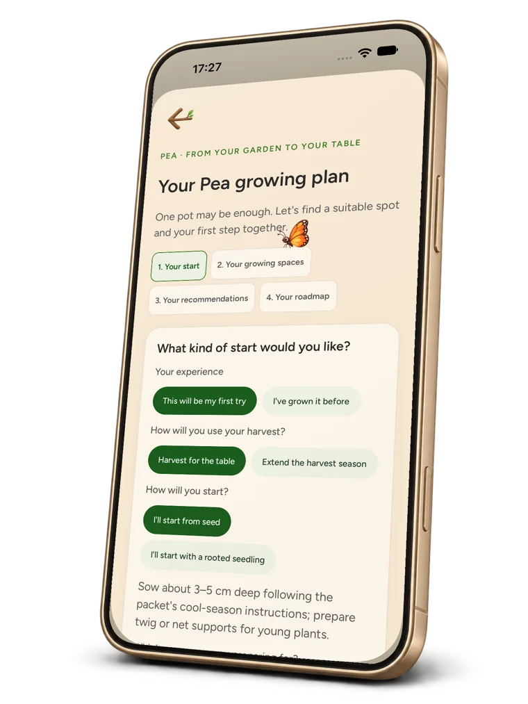 Growing plan on iPhone