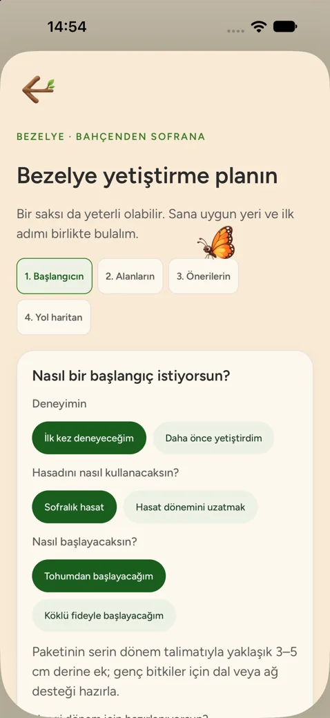 iPhone'da yetiştirme planı